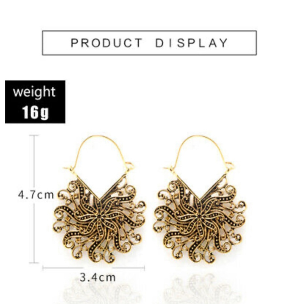 - New Sterling silver boho Earrings - Picture 4 of 4